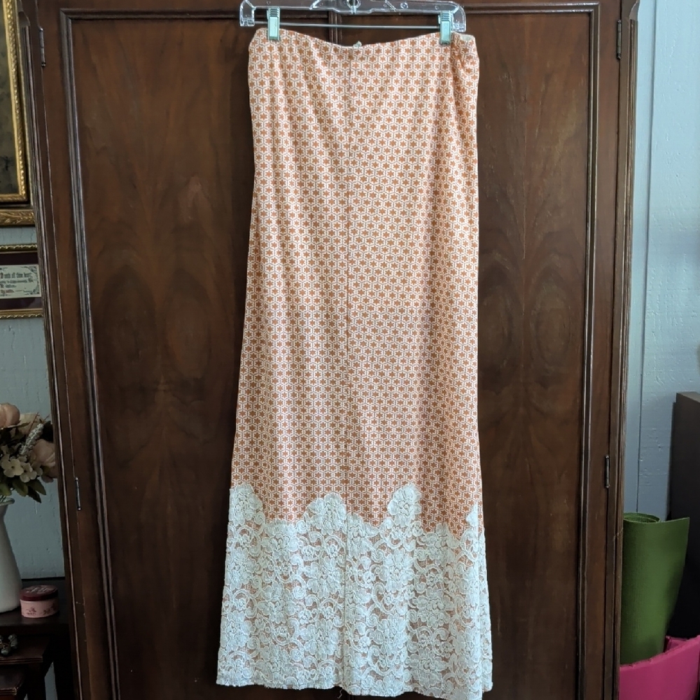 Gimmicks by BKE Orange and White Maxi Skirt - Picture 6 of 6